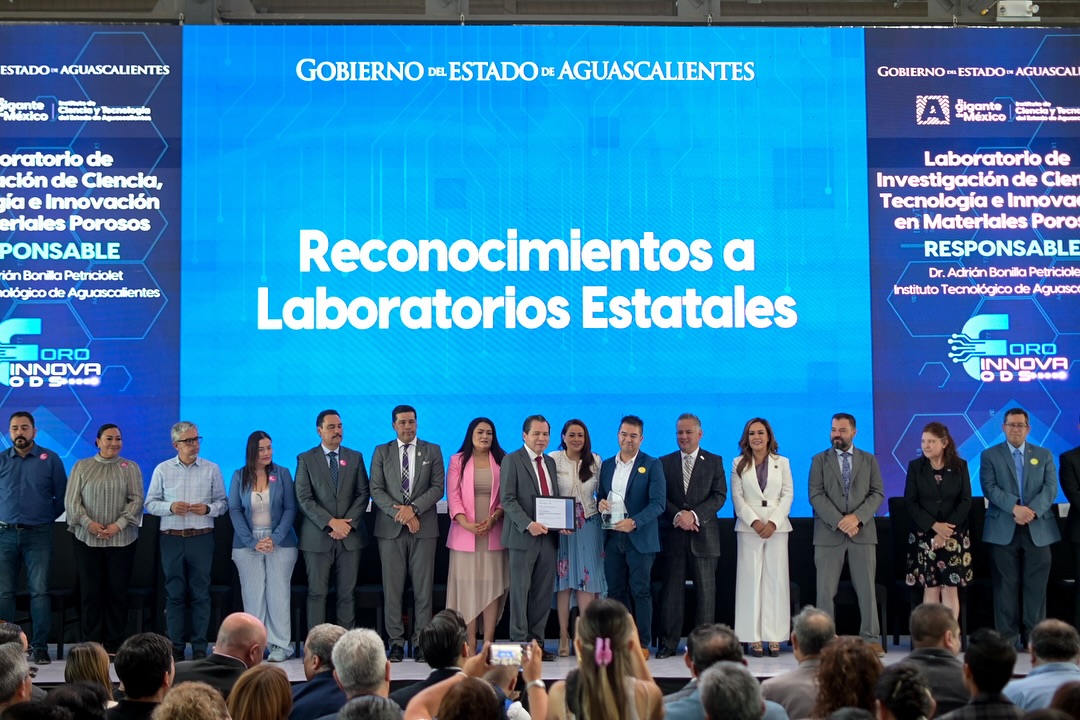 2025, Reconocimiento del gobierno del estado de Aguascalientes  a 3 laboratorios del ITA