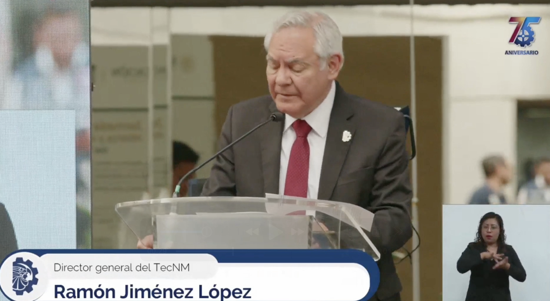 2025, Agradecimiento del Director General en el marco de la presentación del libro conmemorativo del 75 aniversario del TecNM