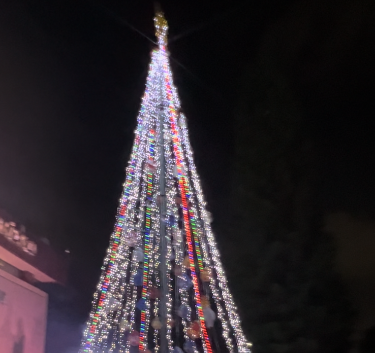 2022, Encendido del árbol navideño