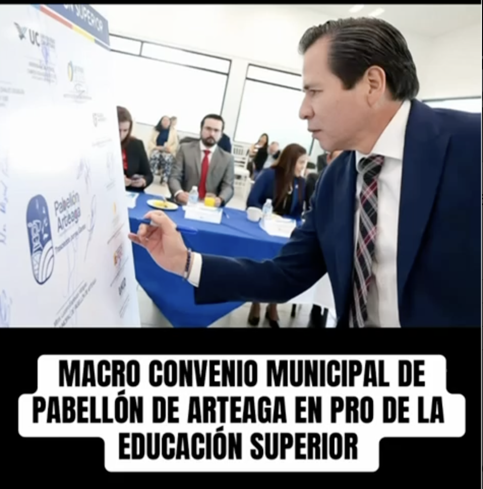 2026, Macro convenio municipal de Pabellón de Arteaga en pro de la educación superior