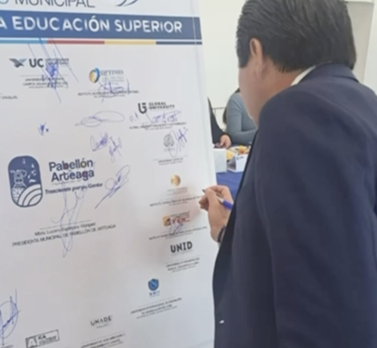 2026, Macro Convenio Municipal de Pabellón de Arteaga en pro de la educación superior